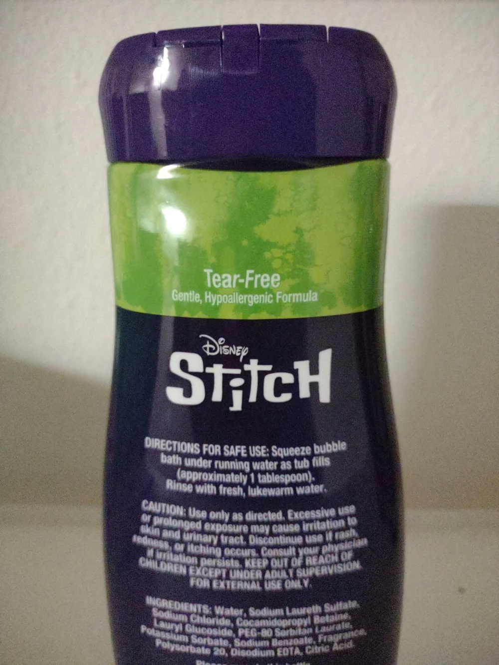 Disney Stitch Bubble Bath Bottle - Lot Of 3
